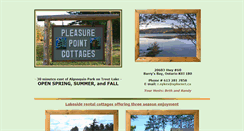 Desktop Screenshot of pleasurepointcottages.com